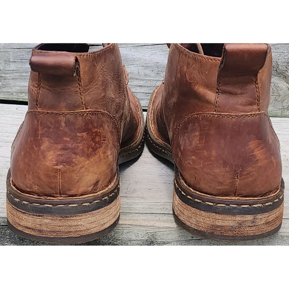 Born Hemlock Brown Distressed Leather Chukka Boots Mens Size 11 M Gorpcore